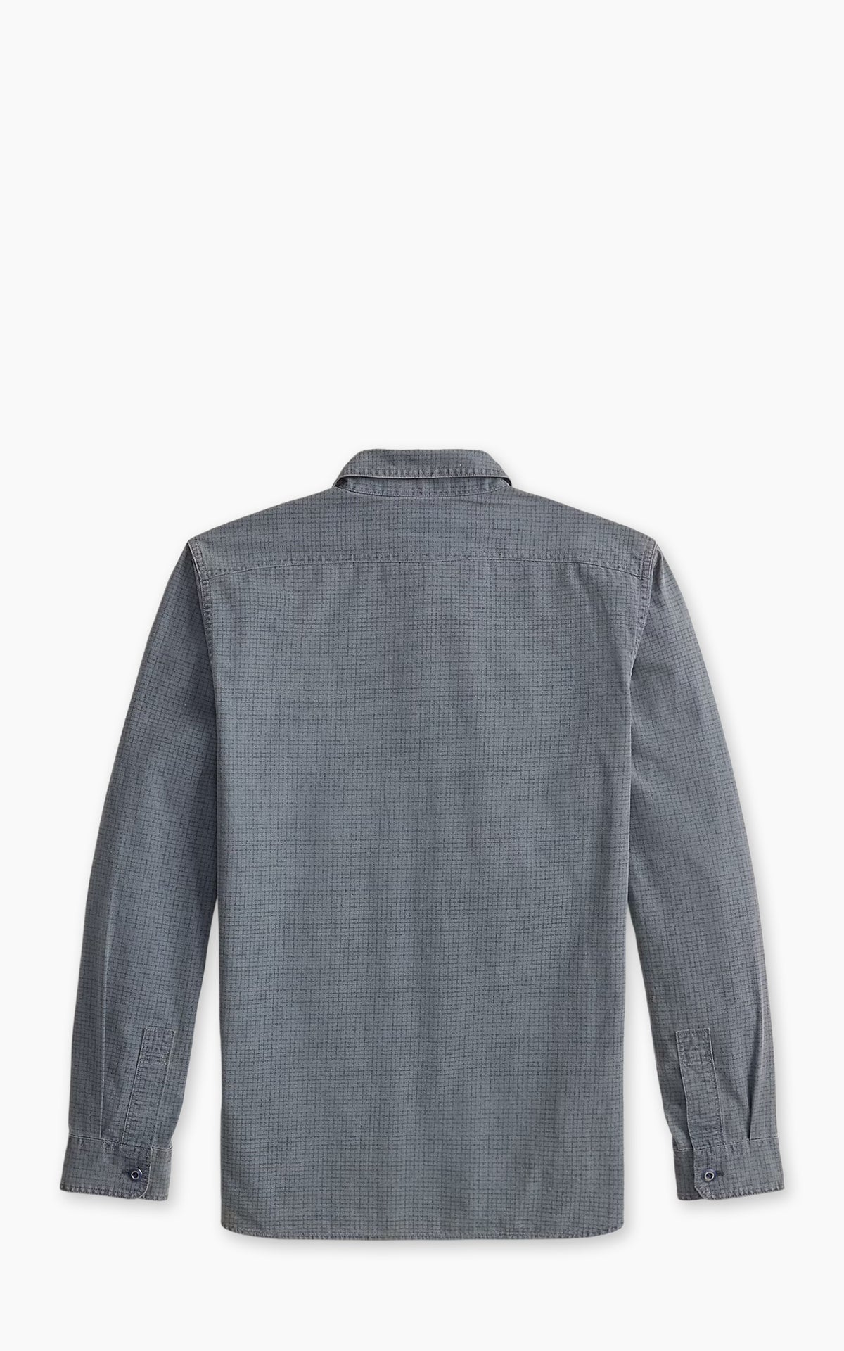RRL Check-Print Woven Workshirt Blue/Navy