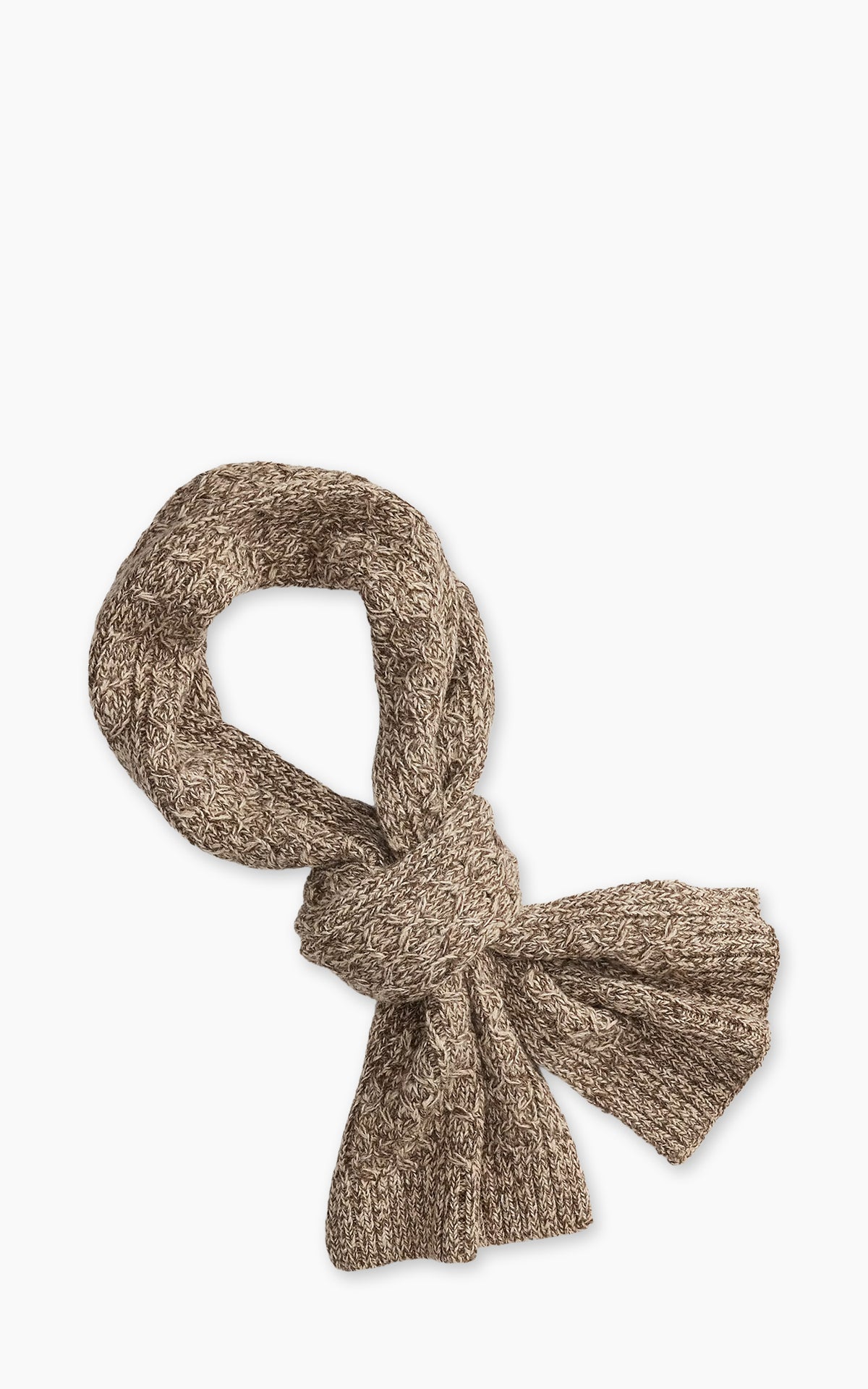 RRL Marled Wool-Blend Scarf Brown/Tan