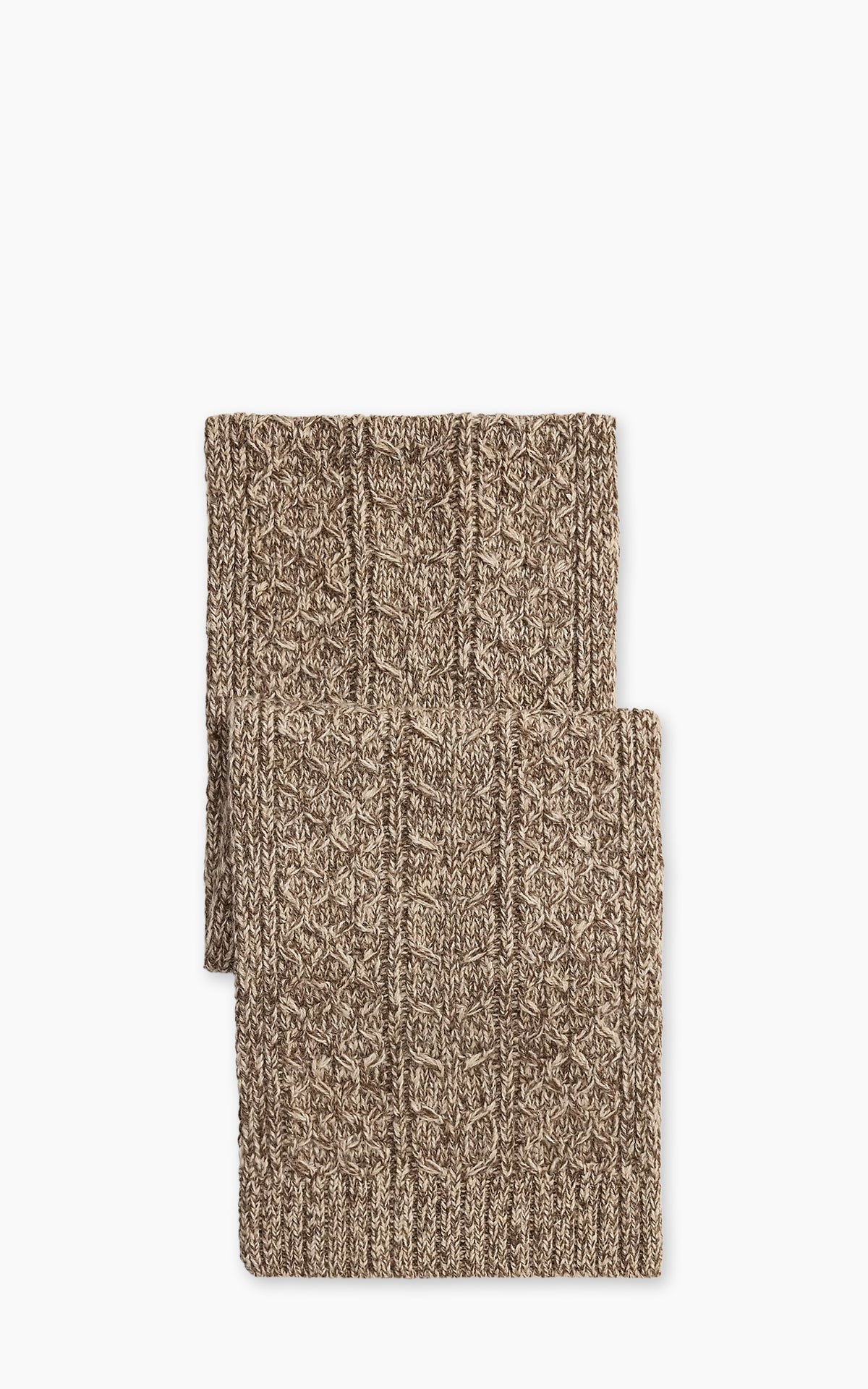 RRL Marled Wool-Blend Scarf Brown/Tan