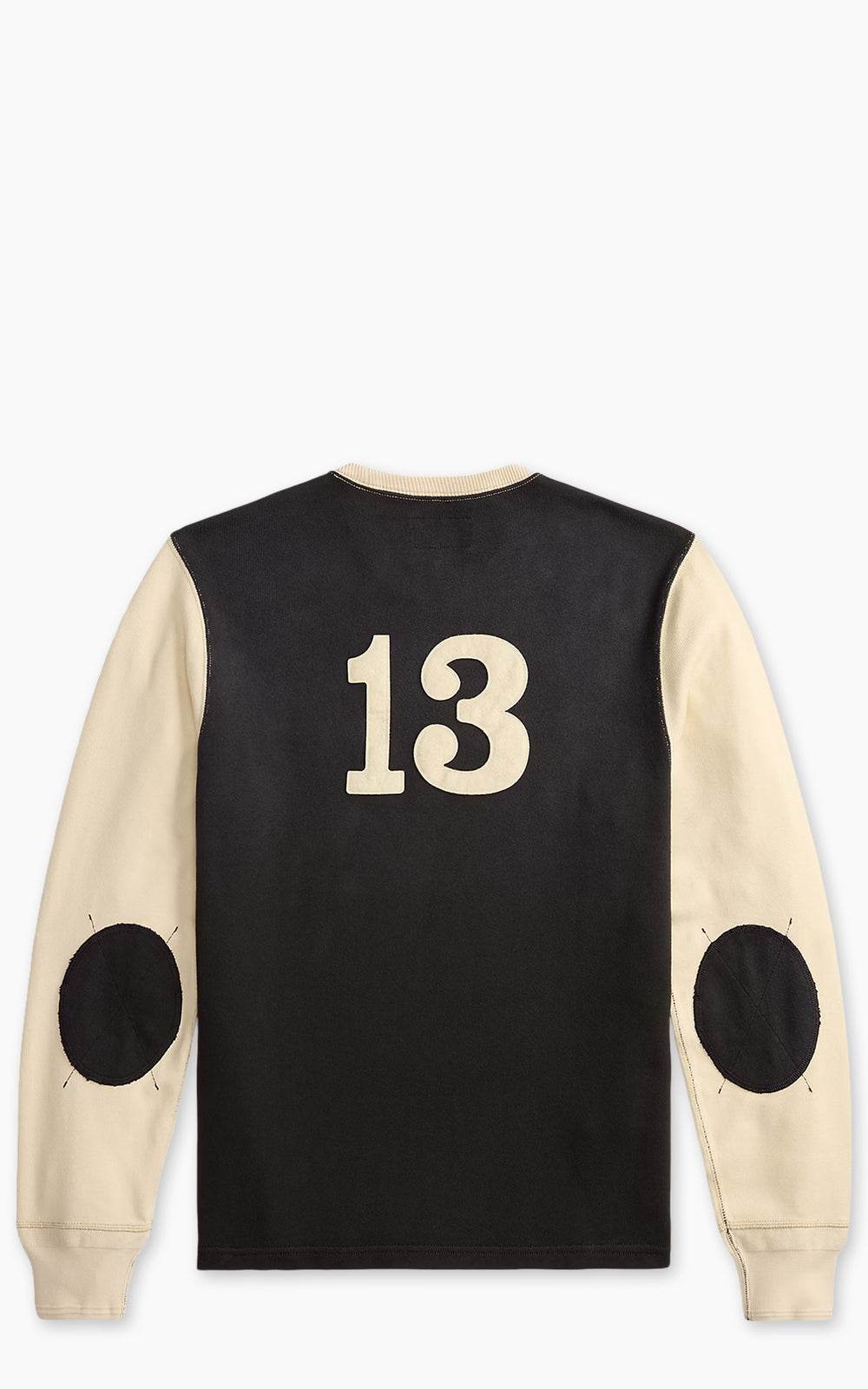 RRL Logo Two-Tone Jersey T-Shirt Faded Black/Multi