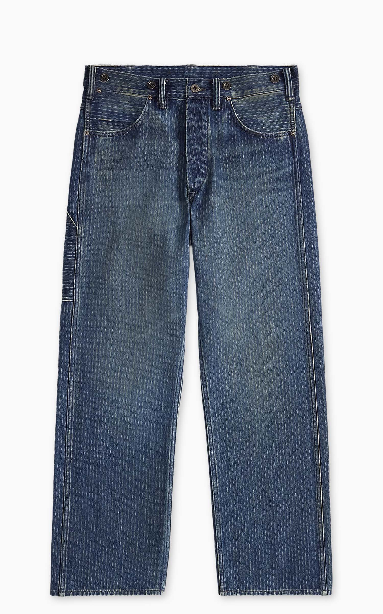 RRL Vintage 5-Pocket-Jacquard-Denim-Jeans Learoy Wash