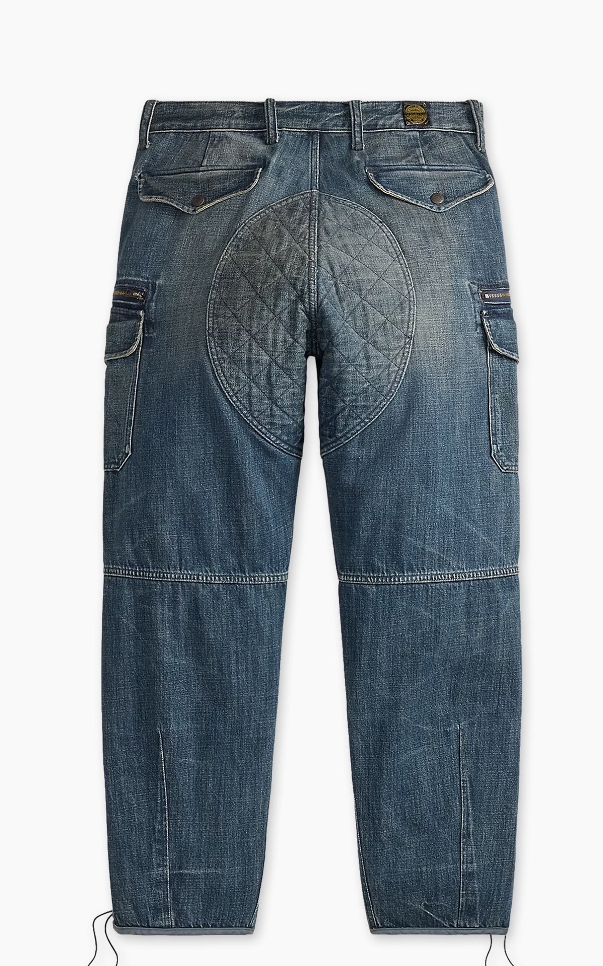 RRL Quilted Denim Cargo Trouser Melvill Wash