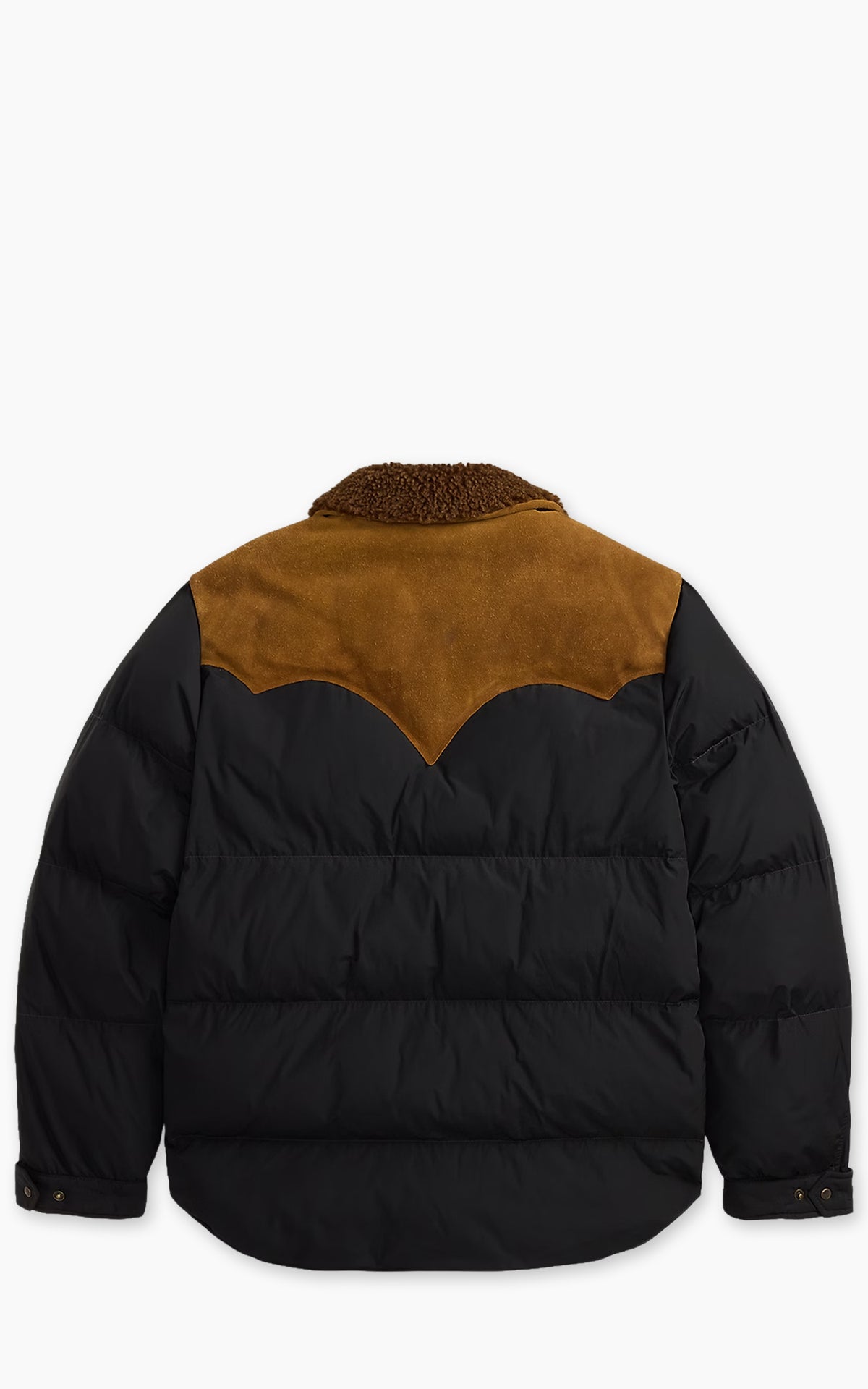 RRL Quilted Shearling-Collar Jacket Onyx