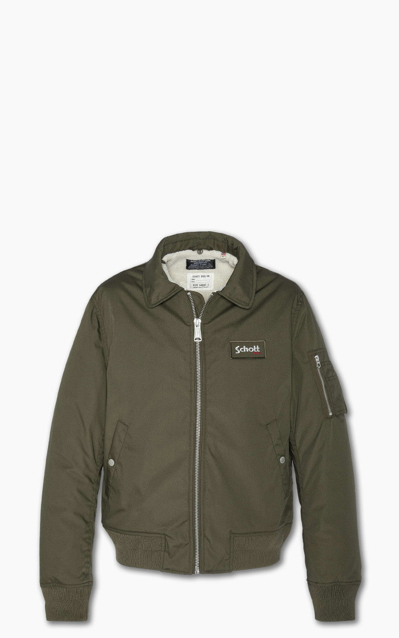 Schott NYC B18 Pilot Jacket Dark Khaki