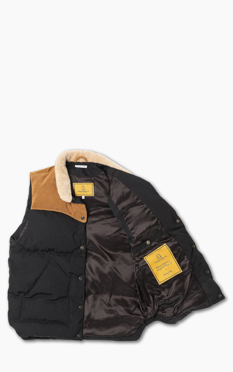 Shangri-La Heritage Bivacco Western Down Vest Black