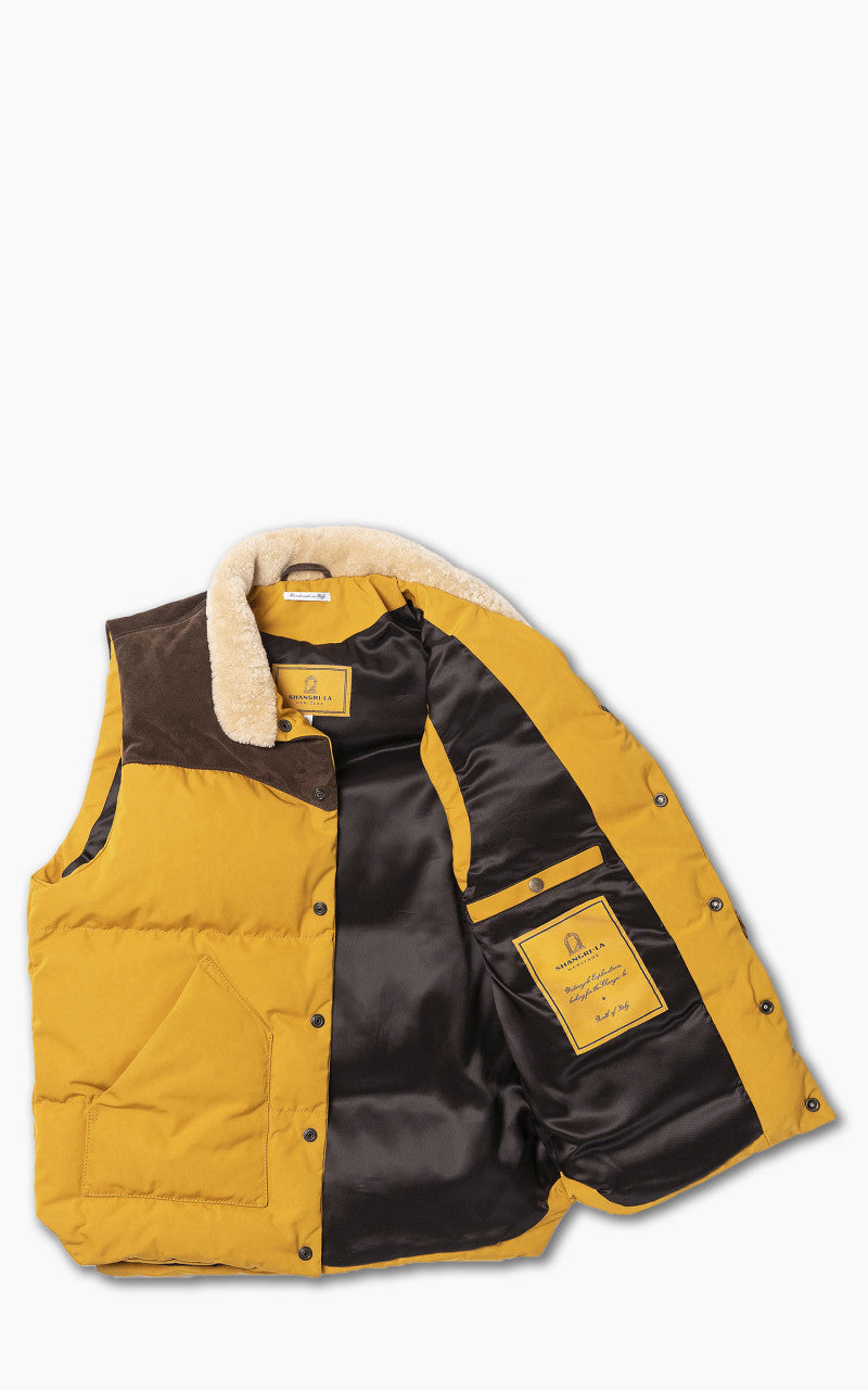 Shangri-La Heritage Bivacco Western Down Vest Yellow