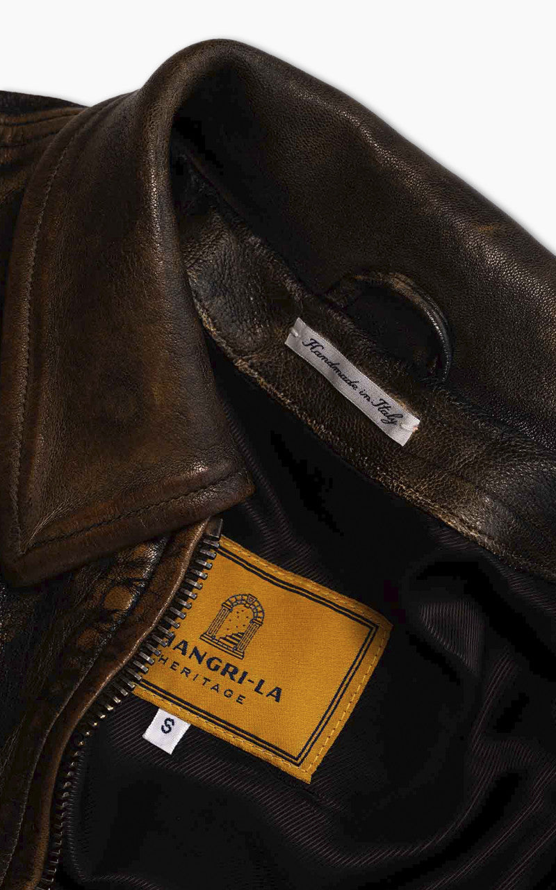 Shangri-La Heritage Varenne Leather Jacket Deserto