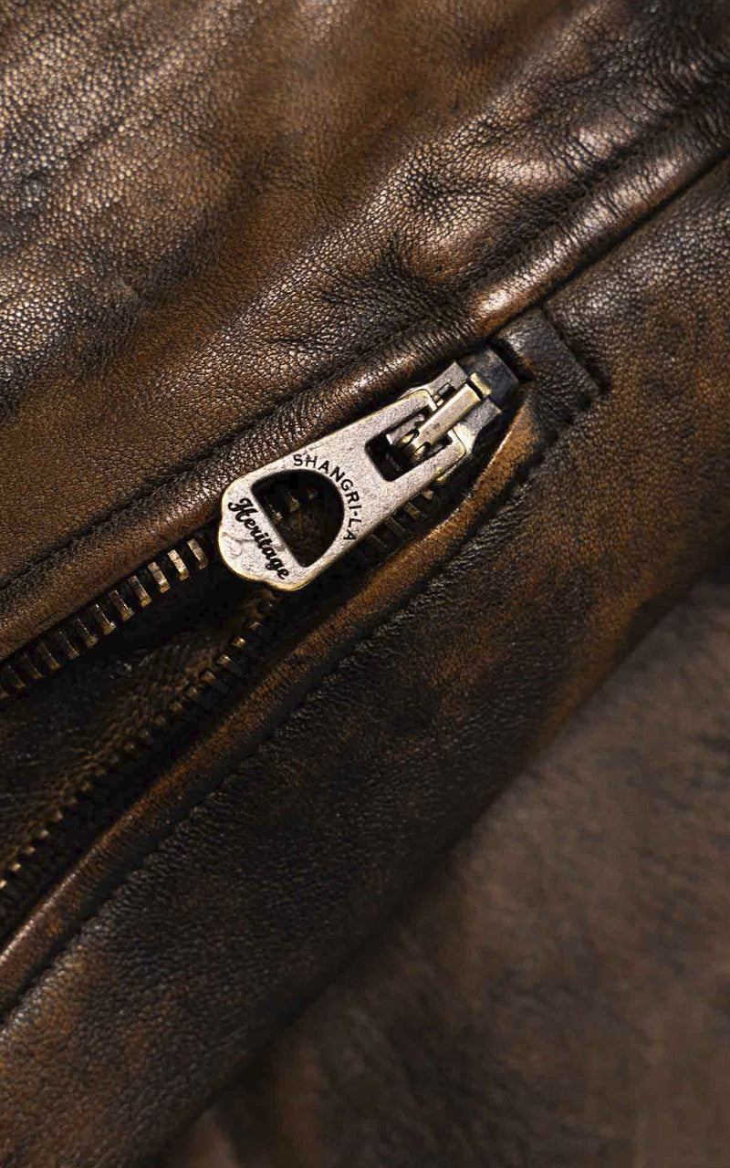 Shangri-La Heritage Varenne Leather Jacket Deserto