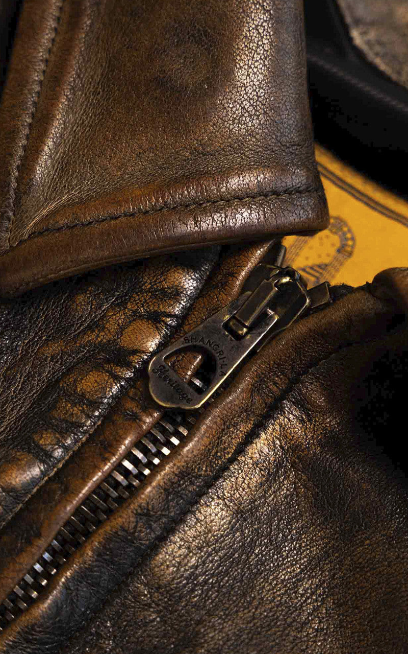 Shangri-La Heritage Varenne Leather Jacket Deserto