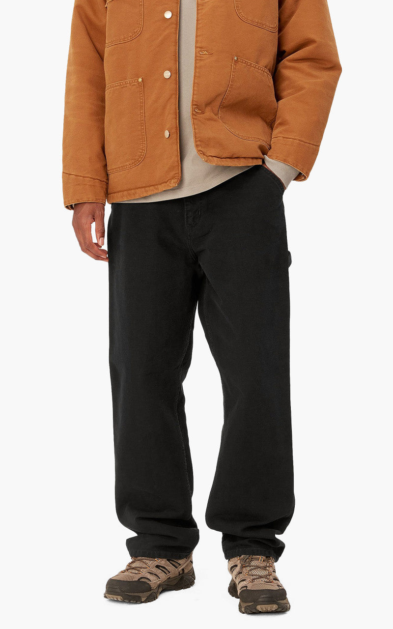 Carhartt WIP Single Knee Pant Dearborn Canvas Aged Black