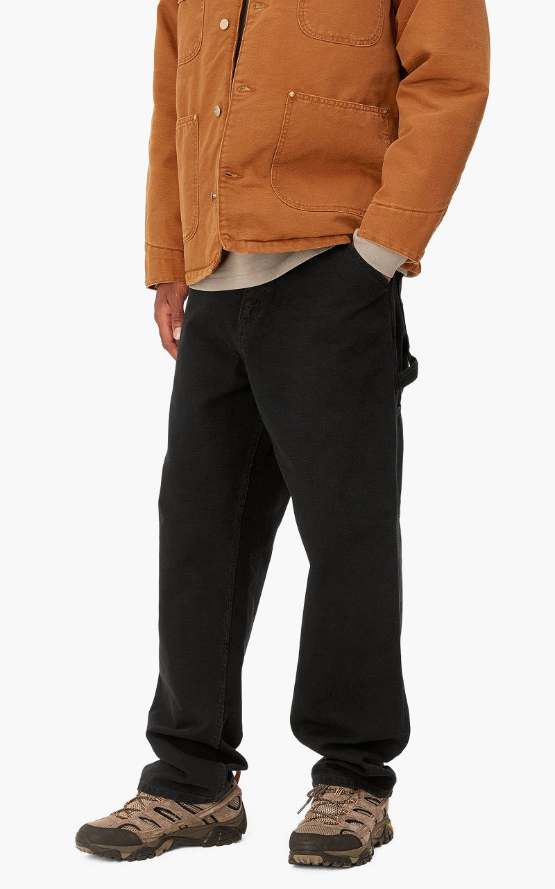 Carhartt WIP Single Knee Pant Dearborn Canvas Aged Black