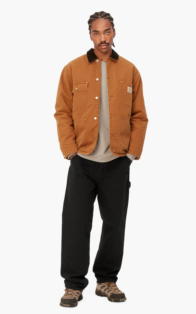 Carhartt WIP Single Knee Pant Dearborn Canvas Aged Black