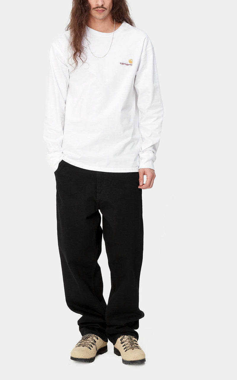 Carhartt WIP Single Knee Pant Smith Denim Rinsed Black