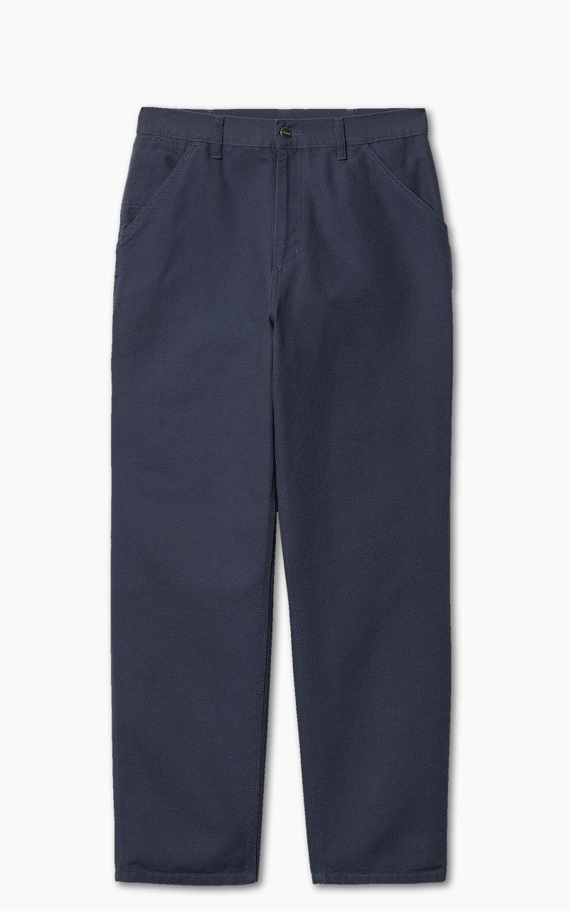 Carhartt WIP Single Knee Pant Dearborn Canvas Rinsed Blue