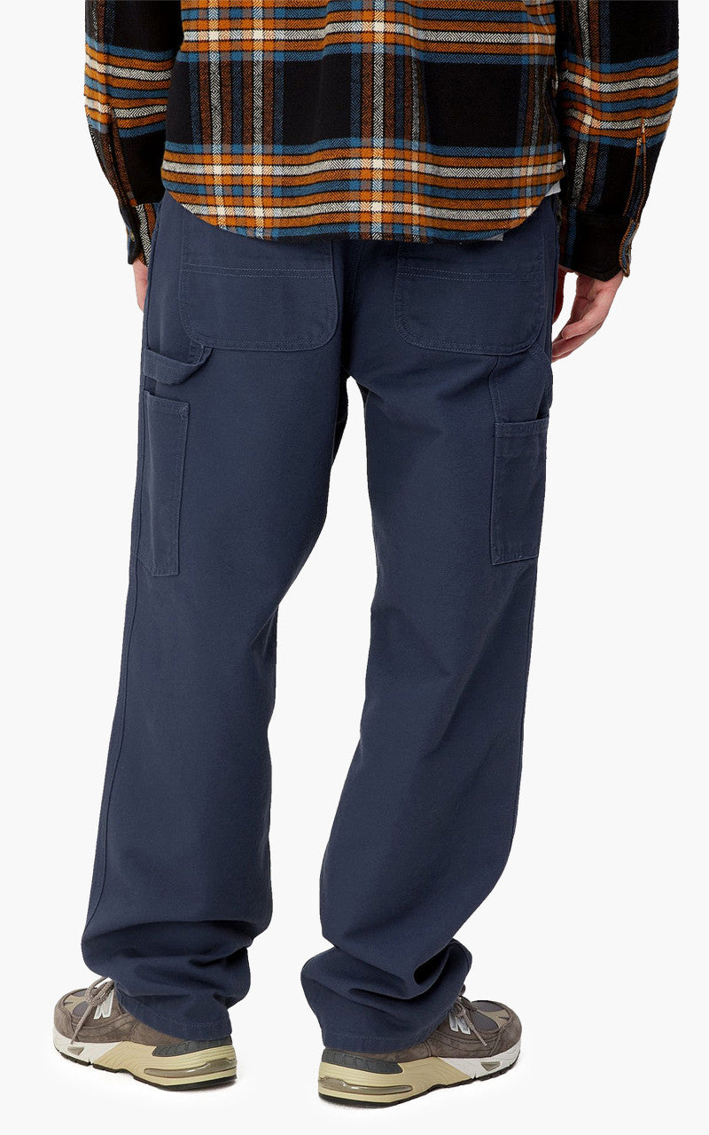 Carhartt WIP Single Knee Pant Dearborn Canvas Rinsed Blue