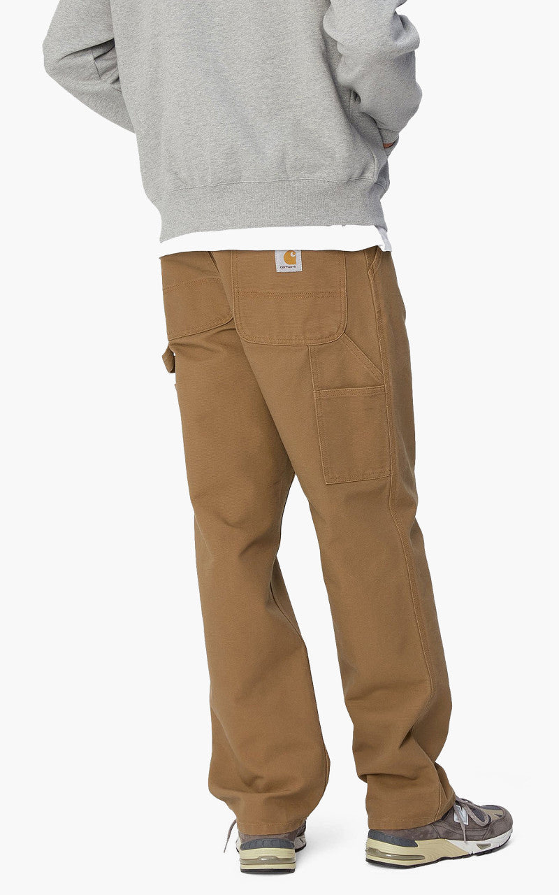 Carhartt WIP Single Knee Pant Dearborn Canvas Rinsed Hamilton Brown
