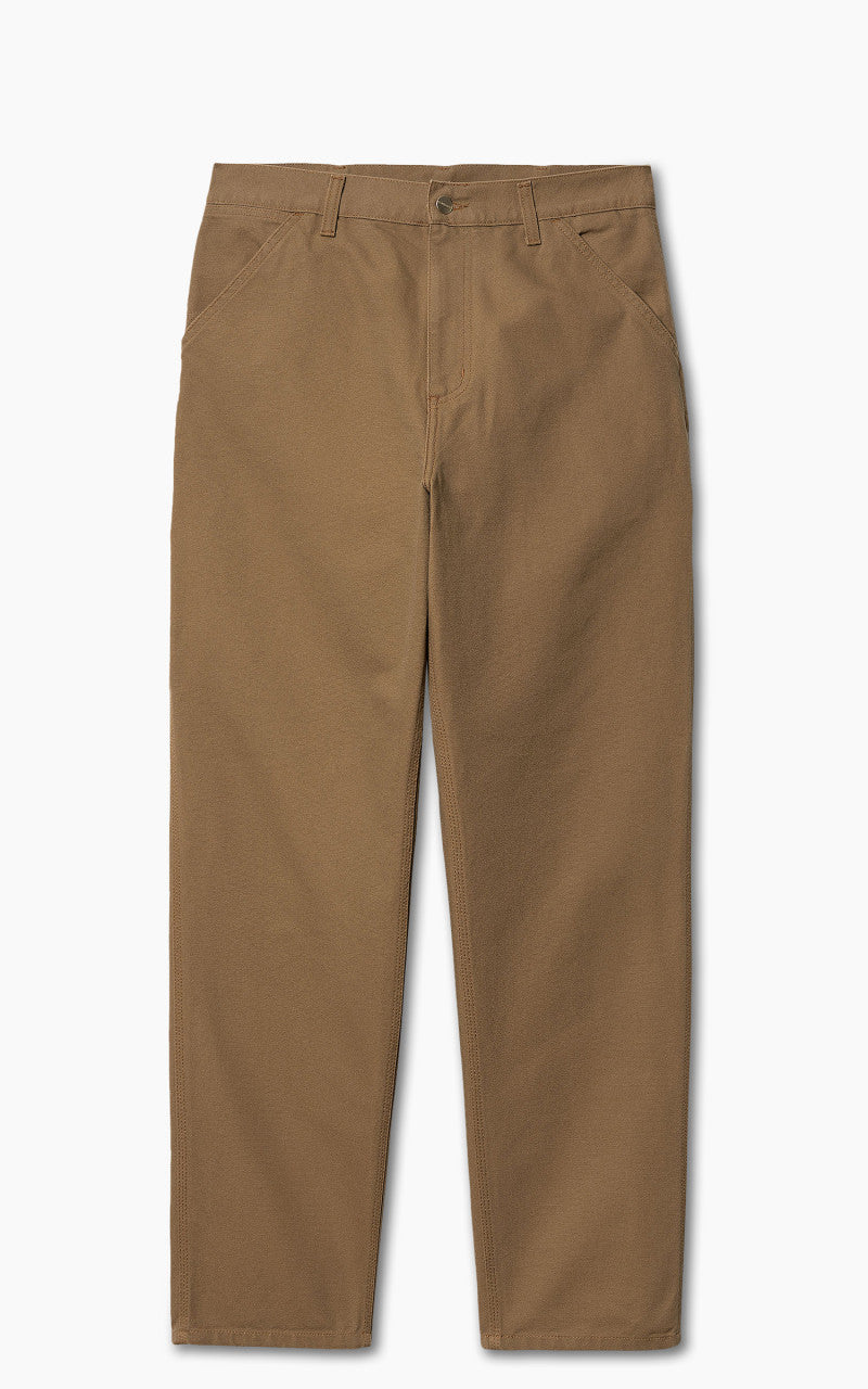 Carhartt WIP Single Knee Pant Dearborn Canvas Rinsed Hamilton Brown