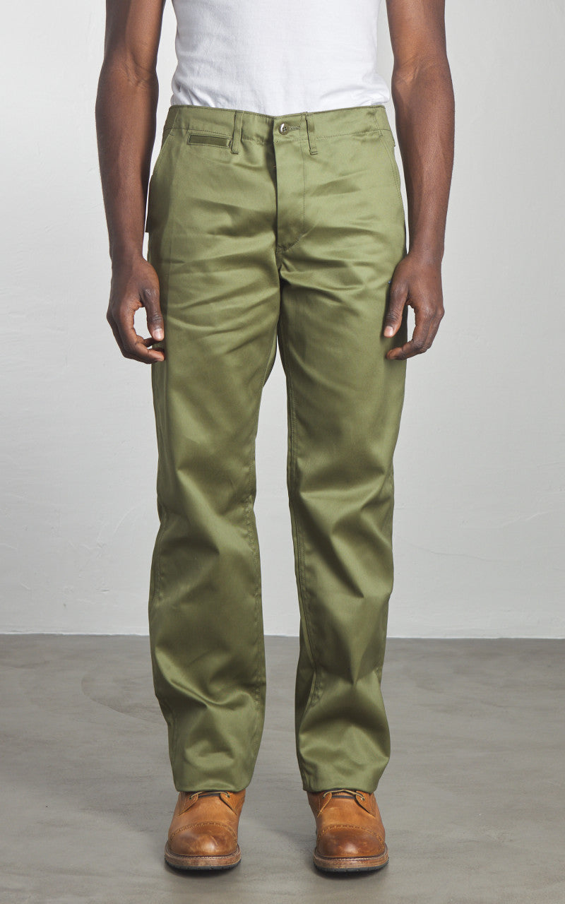 Studio D'Artisan 1874 Chino Trousers Army Green