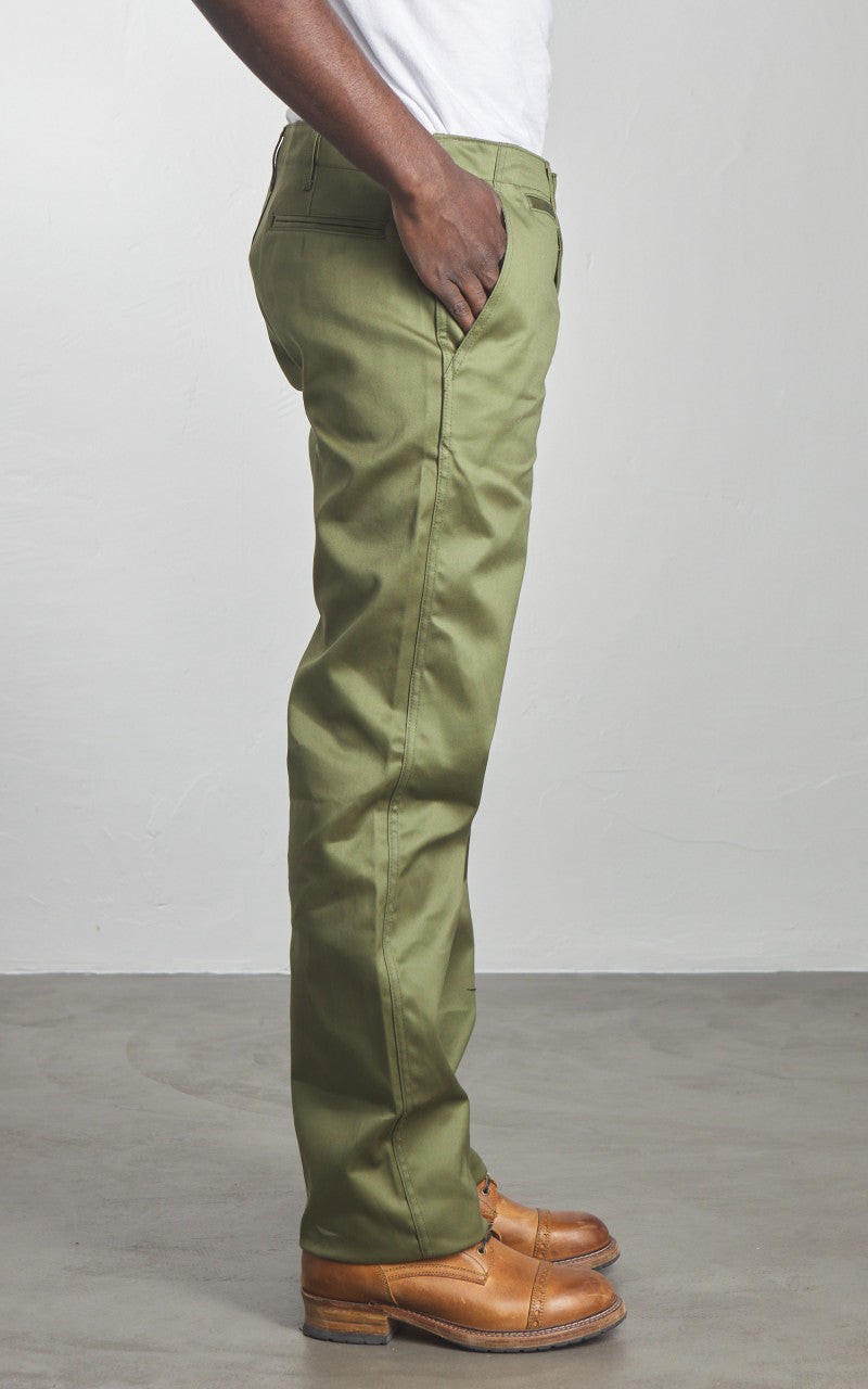 Studio D'Artisan 1874 Chino Trousers Army Green