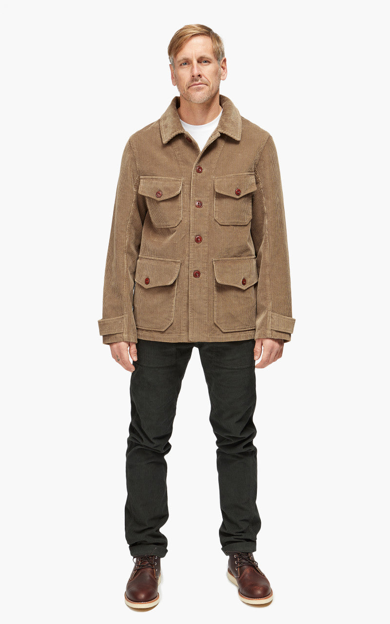 Tellason Hunting Jacket Kindermann Corduroy Taupe