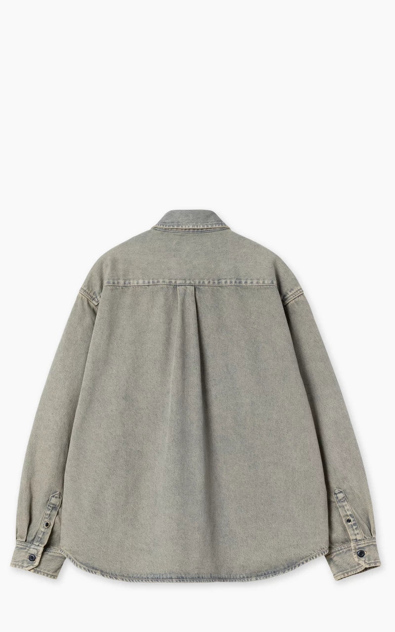 Carhartt WIP Tigan Shirt Jac Garment Dyed Blue/Leather