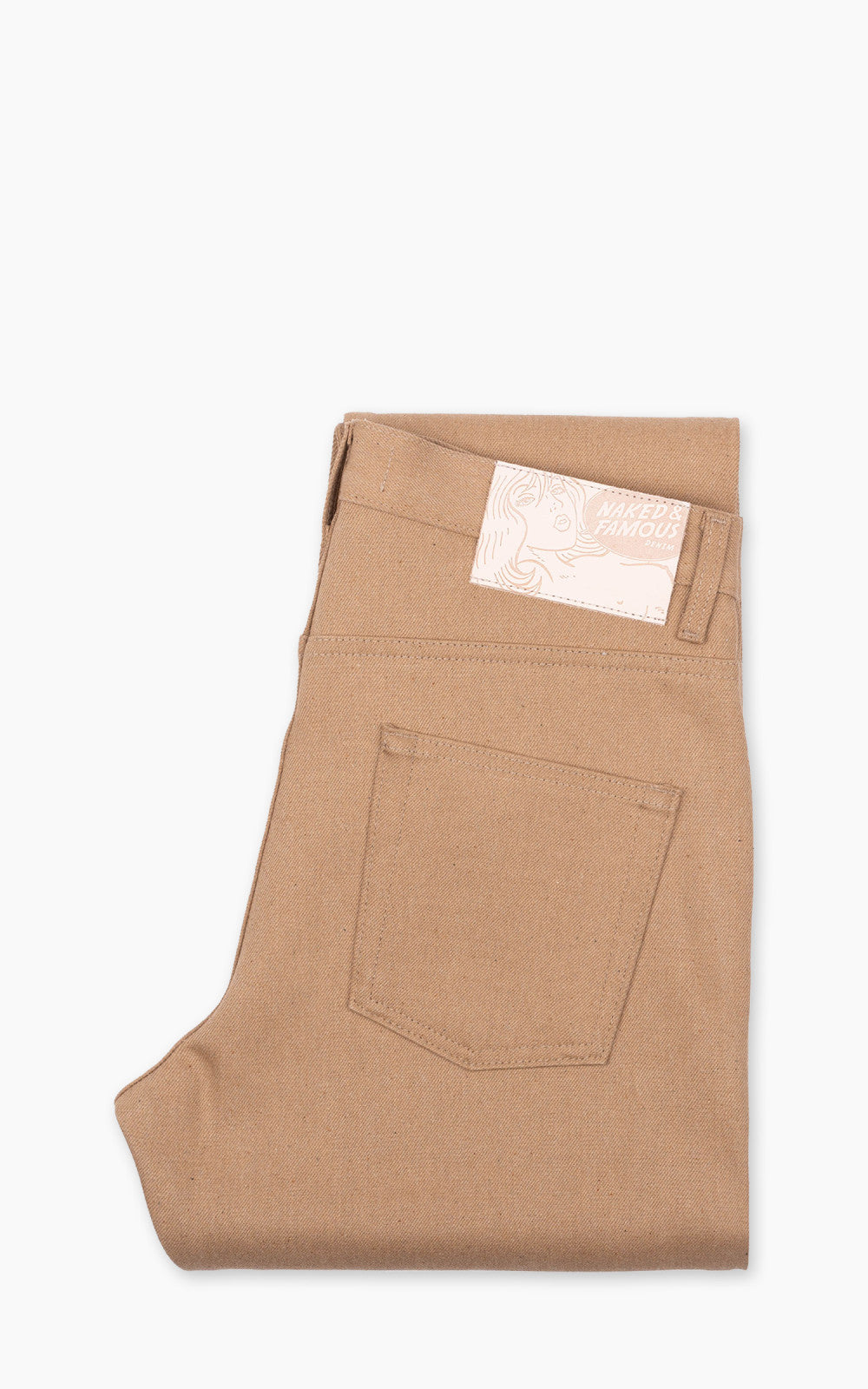 Naked & Famous Denim Easy Guy Brown Fox Selvedge Brown 13oz