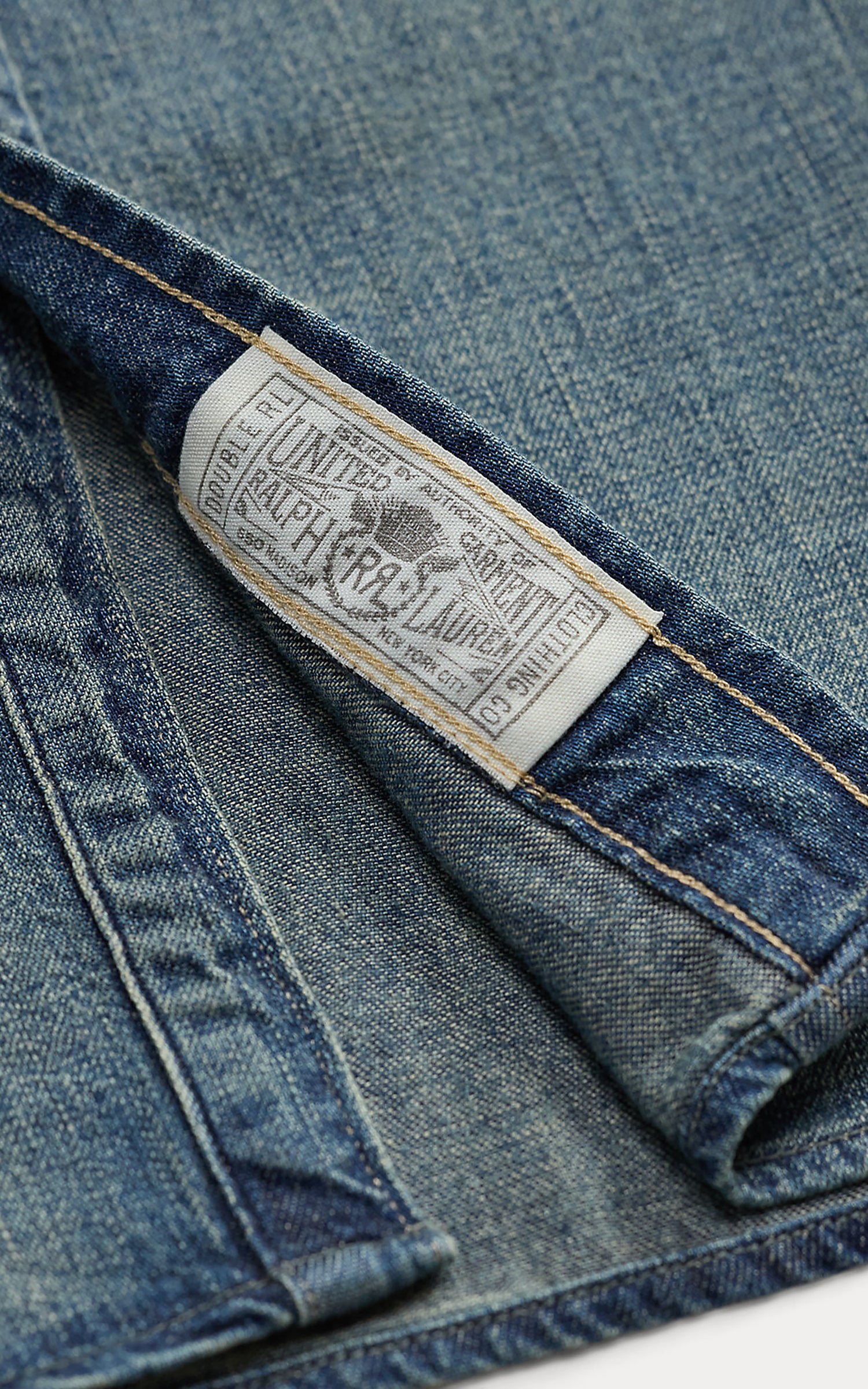 RRL Buffalo Western Shirt Denim Dark Wash