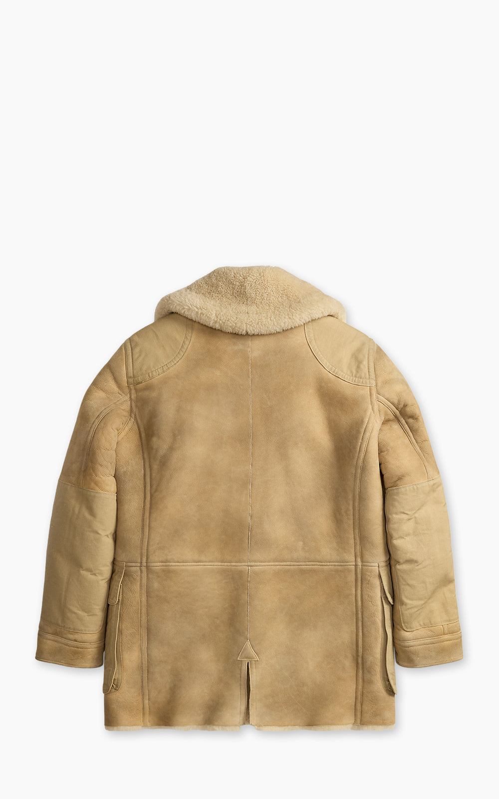 RRL Shearling Toggle Coat Vintage Cream