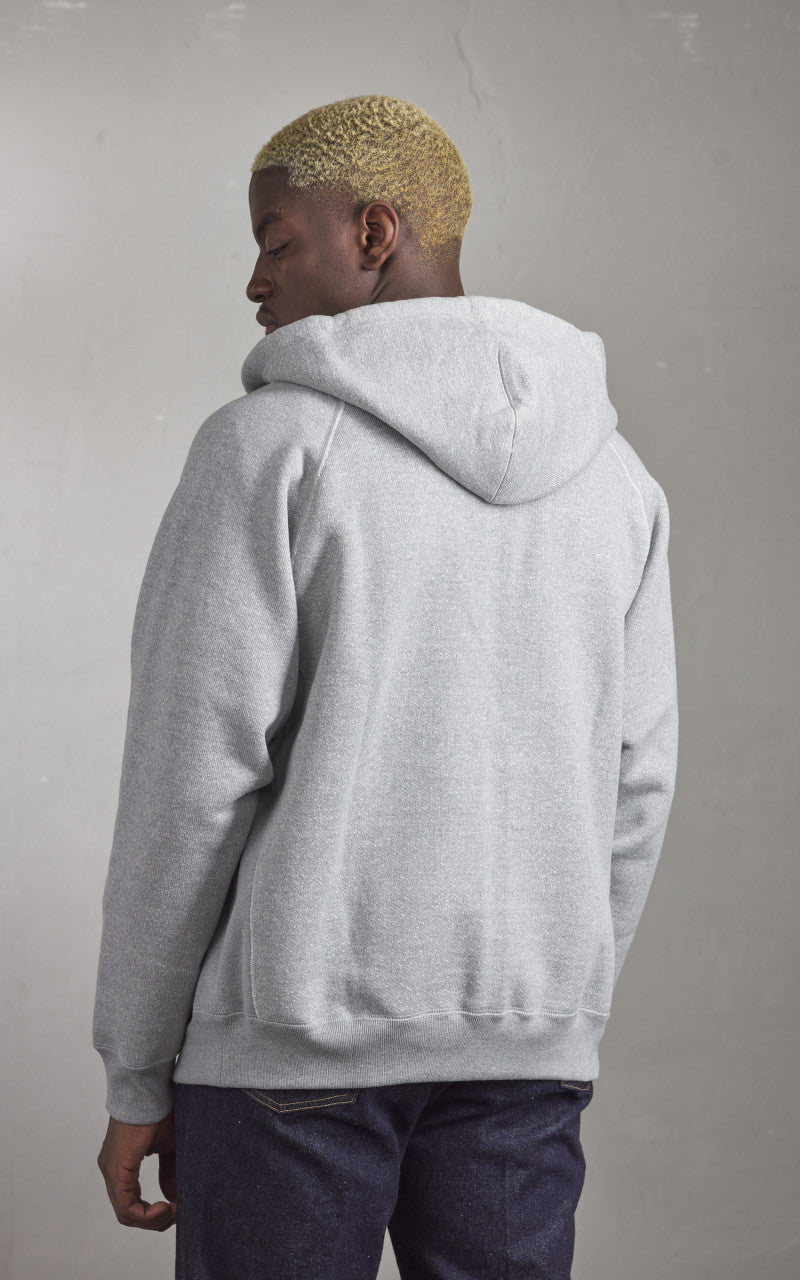 Wonder Looper Zip Hoodie Double Heavyweight French Terry Heather Grey