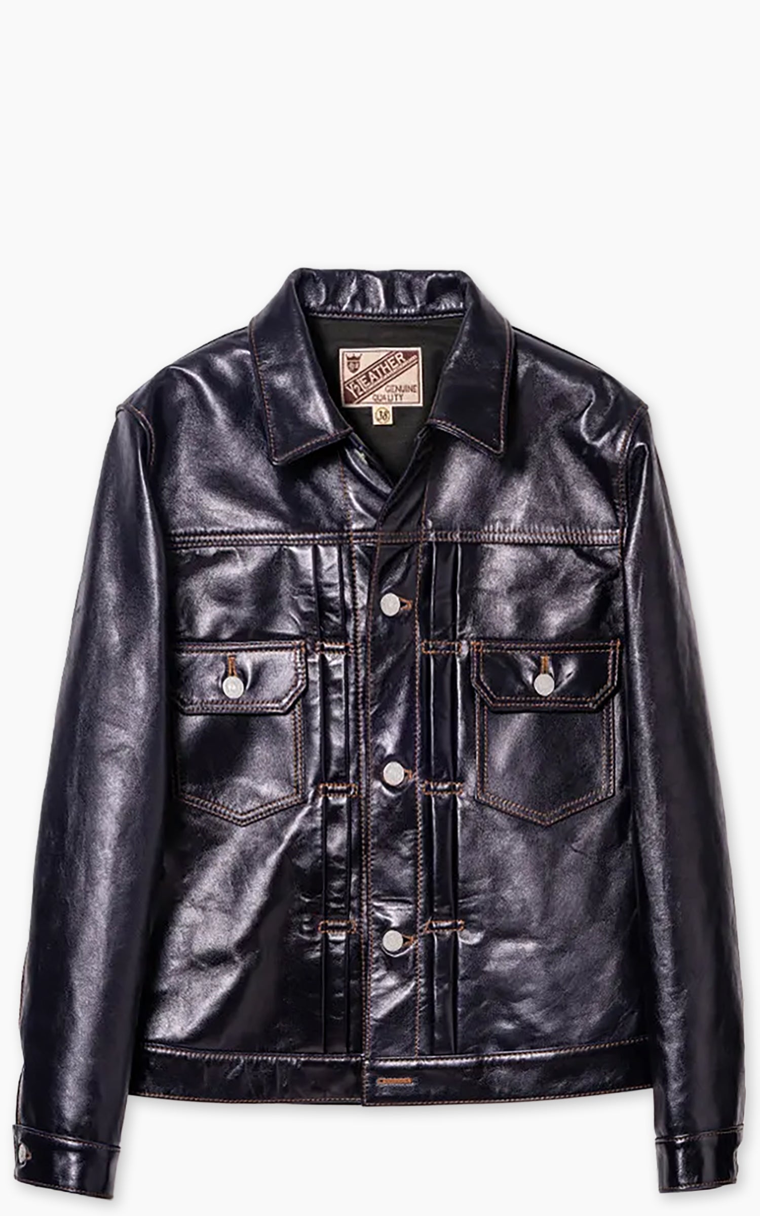 Y'2 Leather IB-141 Horse Type II Jean Jacket Indigo