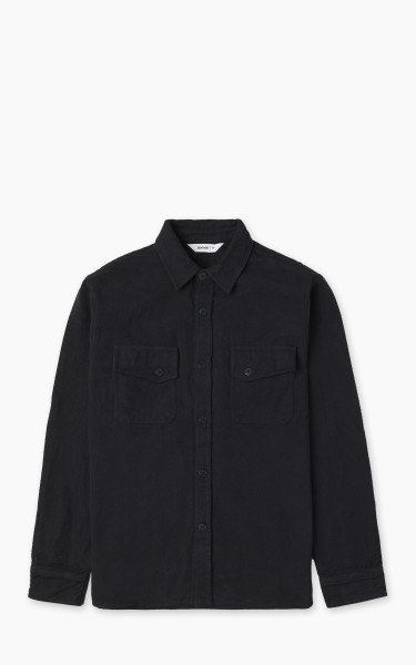 3sixteen Crosscut Flannel Cotton Twill Black