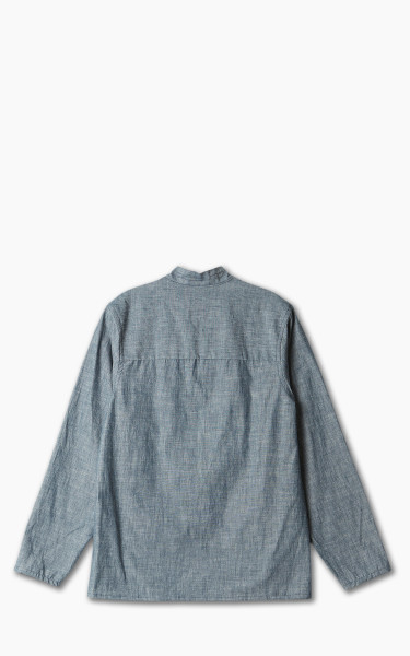 Naked Famous Denim Kimono Shirt Chambray Rinsed Blue Oz Cultizm