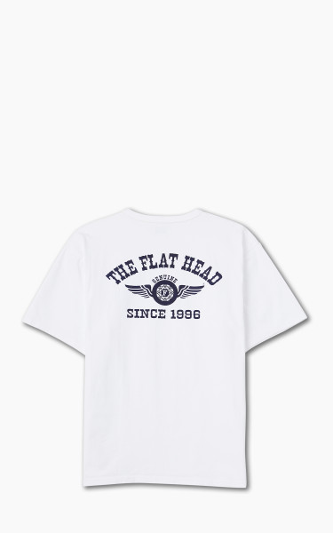 The Flat Head FN-THC-202 Flying Wheel T-Shirt White