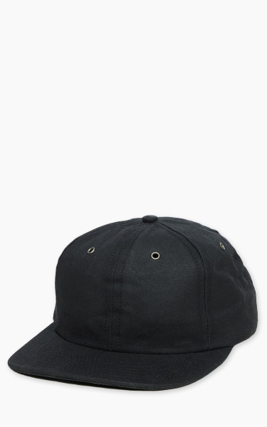 3sixteen Waxed Canvas Baseball Cap Black