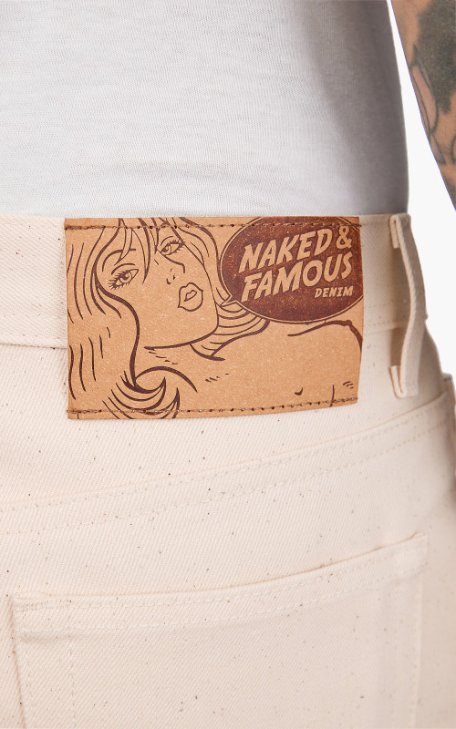 Naked Famous Denim Weird Guy All Natural Organic Cotton Ecru Cultizm