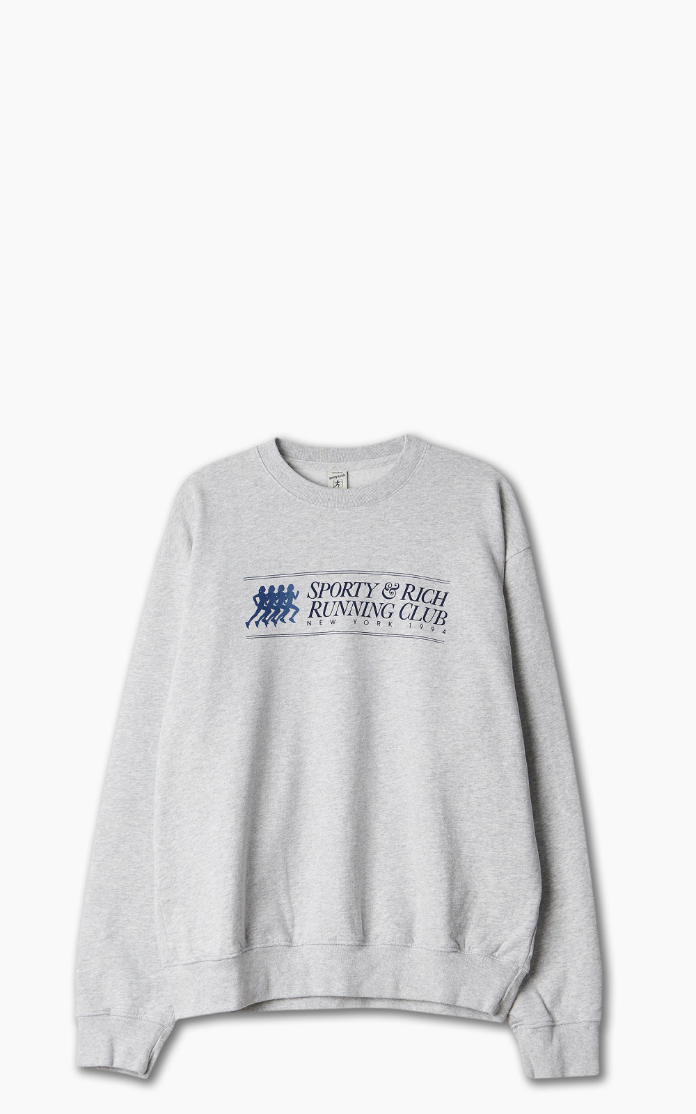 Sporty Rich 94 Running Club Crewneck Heather Gray Cultizm