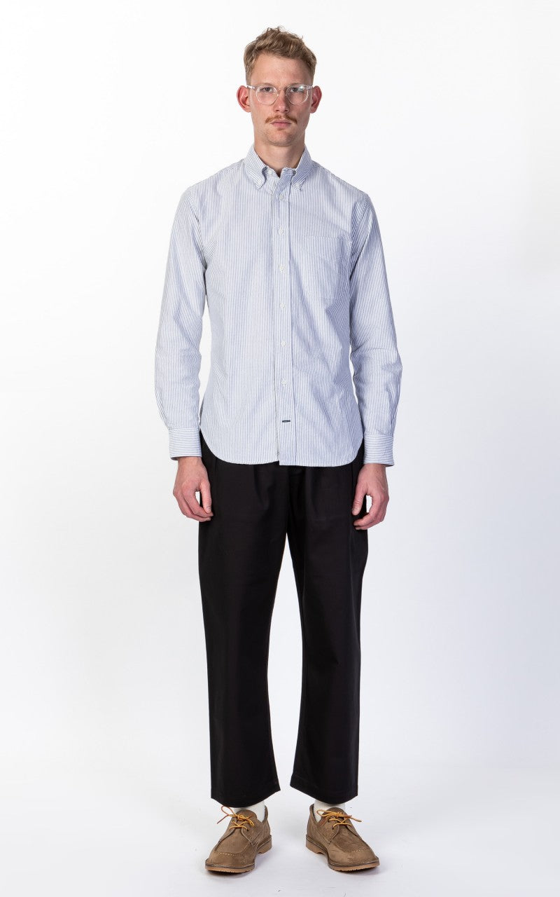 Universal Works Double Pleat Pant Twill Black