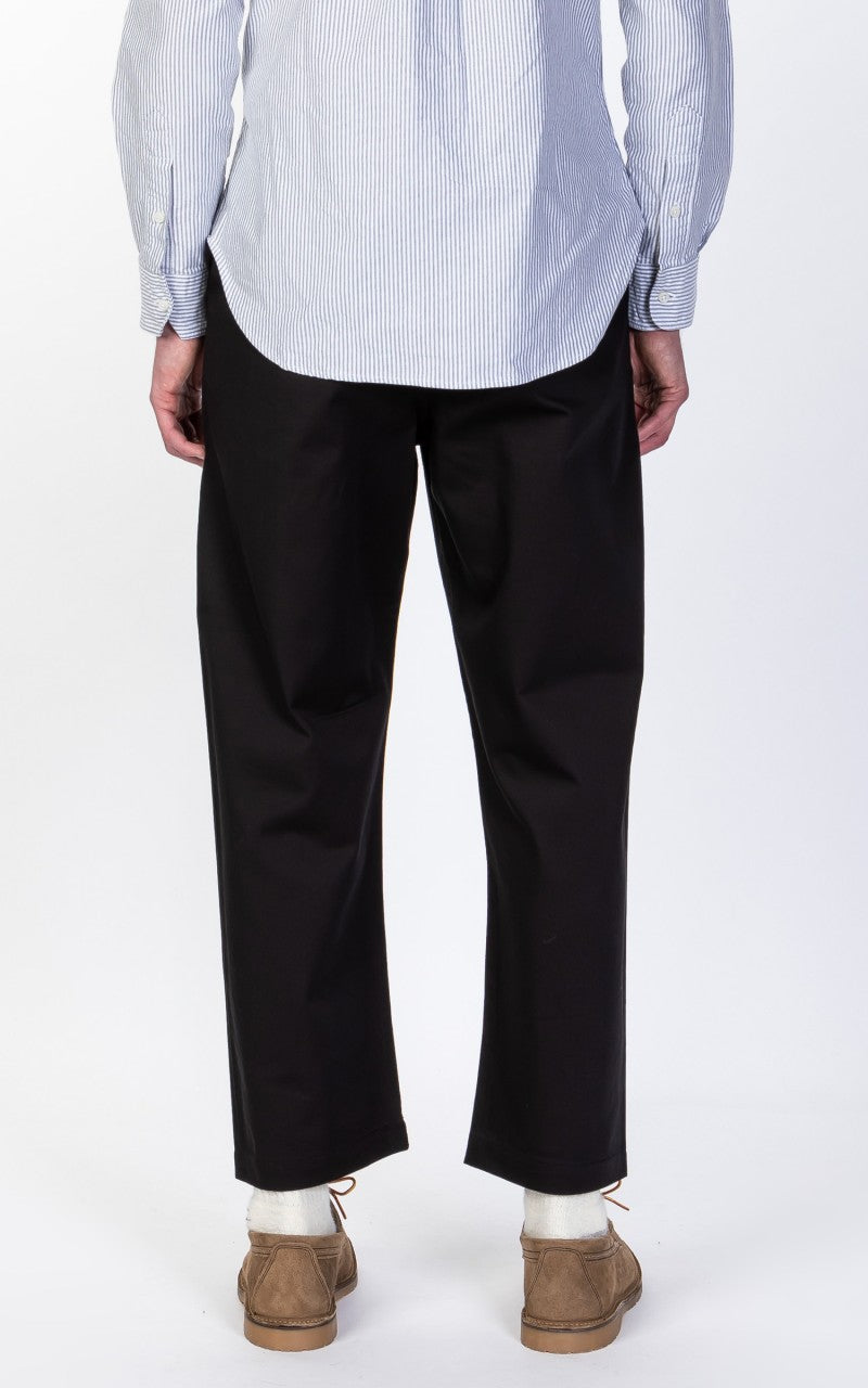 Universal Works Double Pleat Pant Twill Black