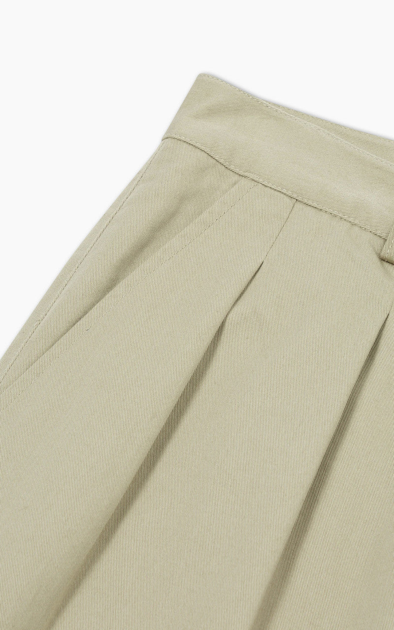 Universal Works Double Pleat Pant Twill Stone