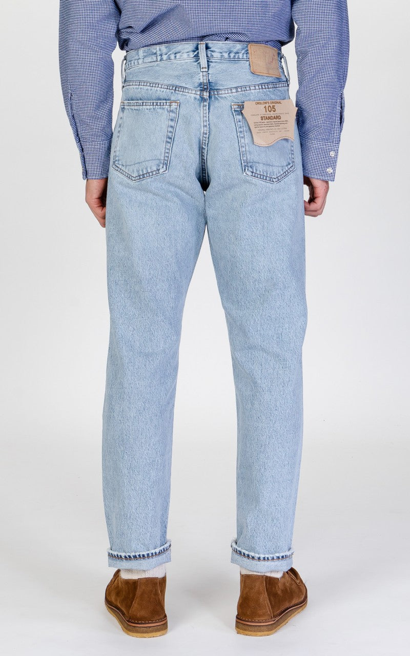 OrSlow Standard Fit Jeans 105 Sky Blue