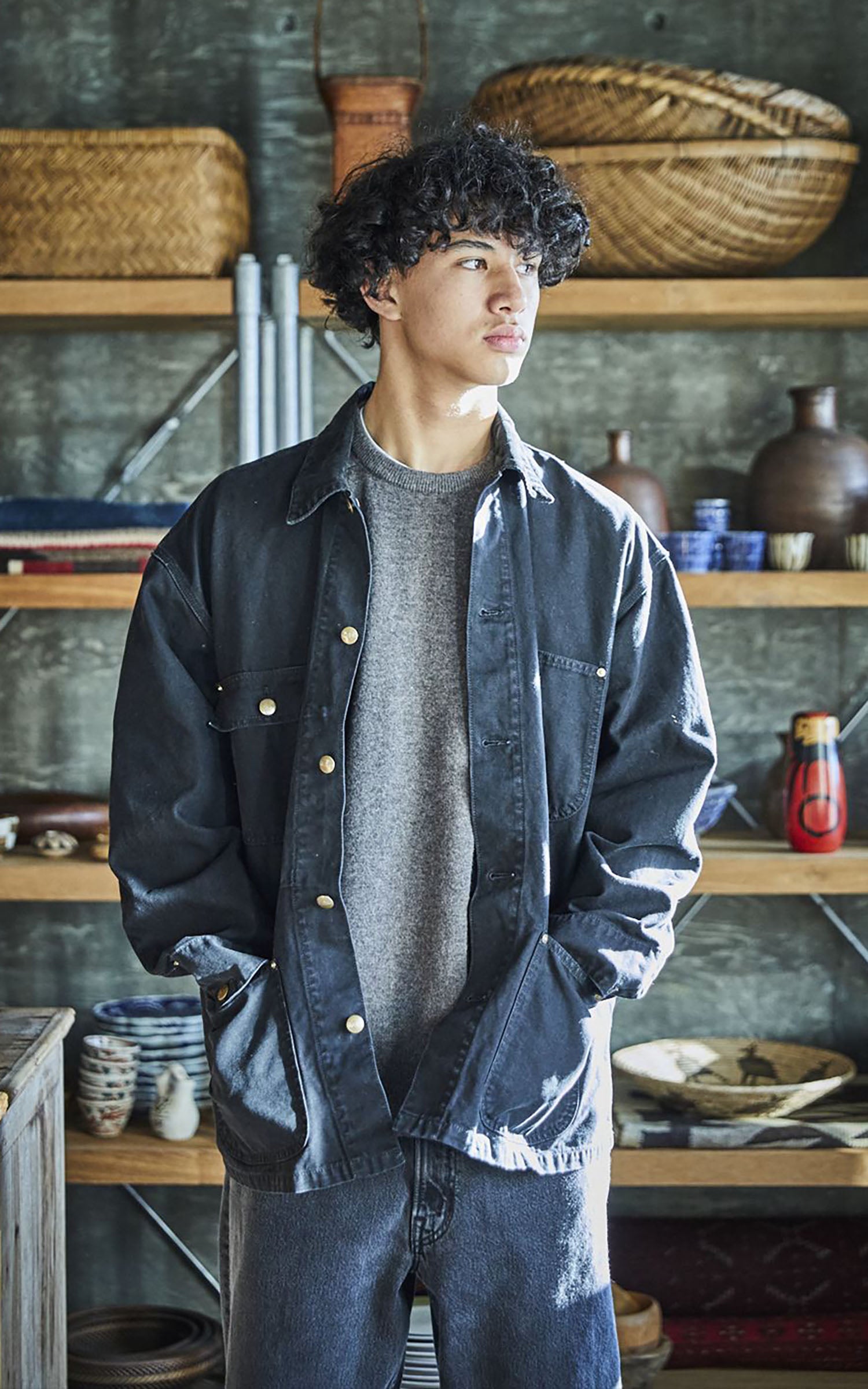 Kaptain Sunshine Walker Coat Wool Navy