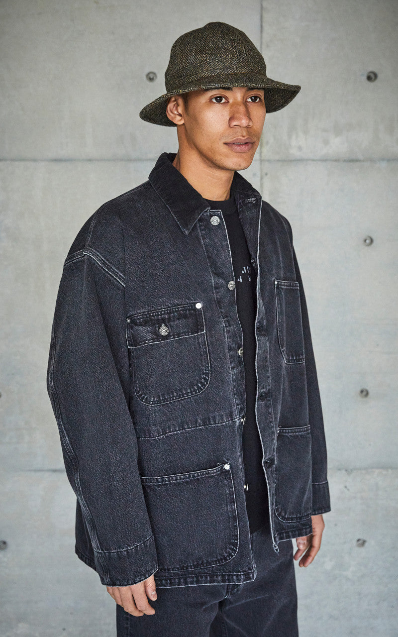 OrSlow Loose Fit Coverall Stonewashed Black