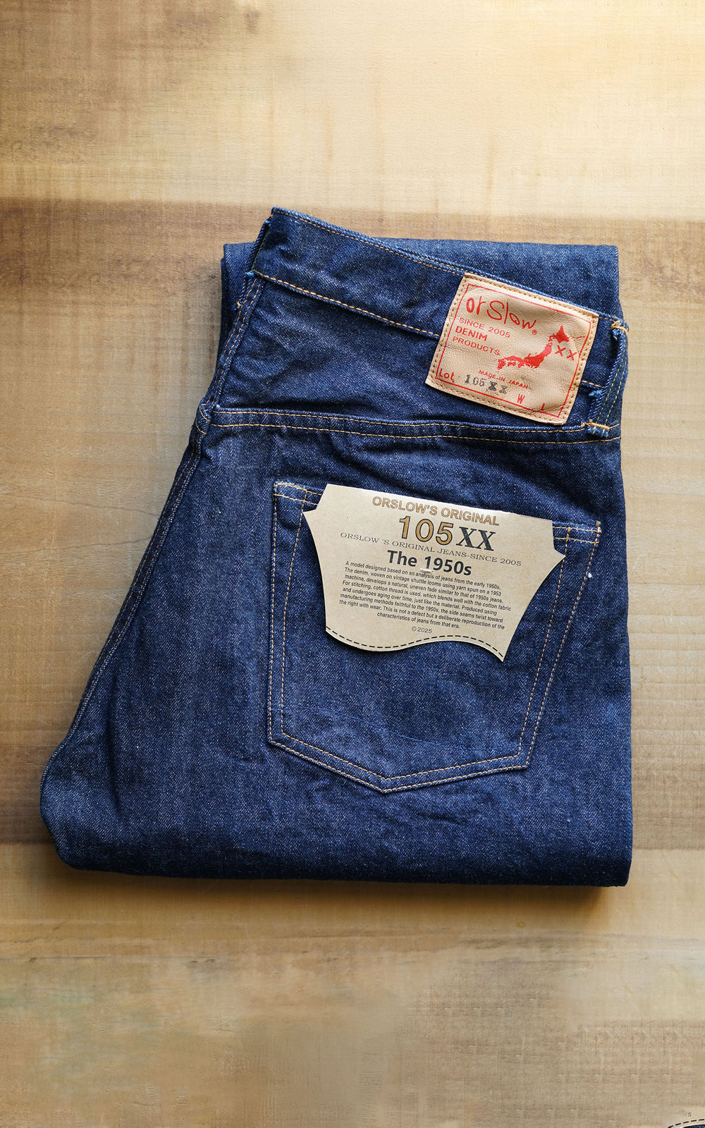 OrSlow The 1950s Jeans 105XX One Wash Indigo