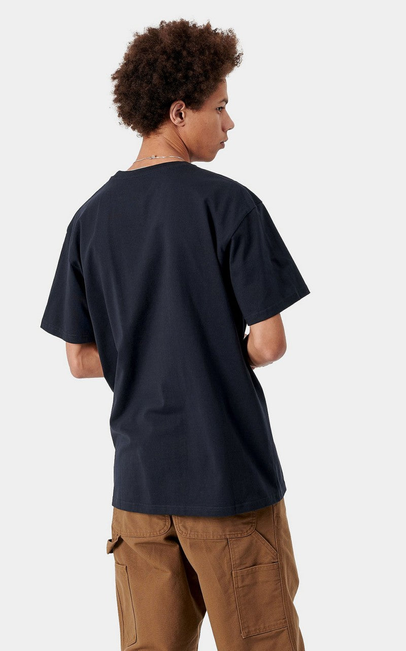 Carhartt WIP S/S Chase T-Shirt Dark Navy/Gold