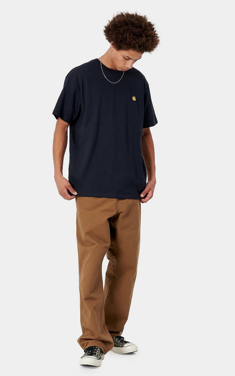 Carhartt WIP S/S Chase T-Shirt Dark Navy/Gold