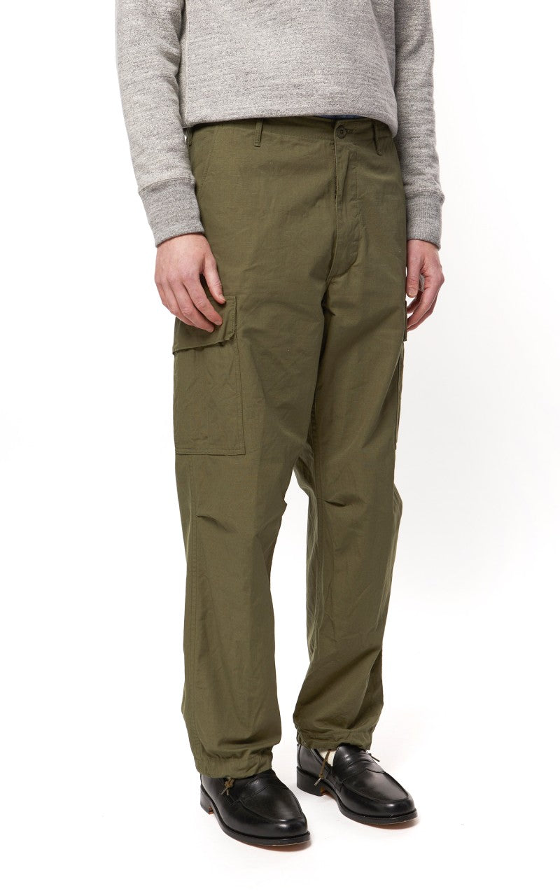 OrSlow Vintage Fit Cargo Pants Ripstop Army