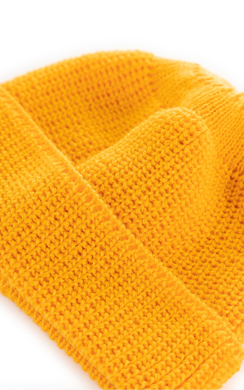 Leuchtfeuer-Strickwaren Leuchtfeuer Walfänger Knit Wool Beanie Yellow