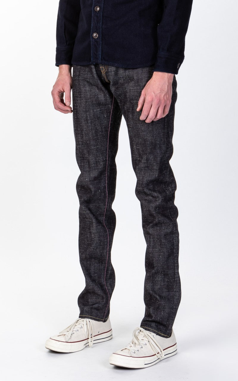 momotaro 0405-52G Indigo/Grey High Tapered Jeans - Momotaro | R&H