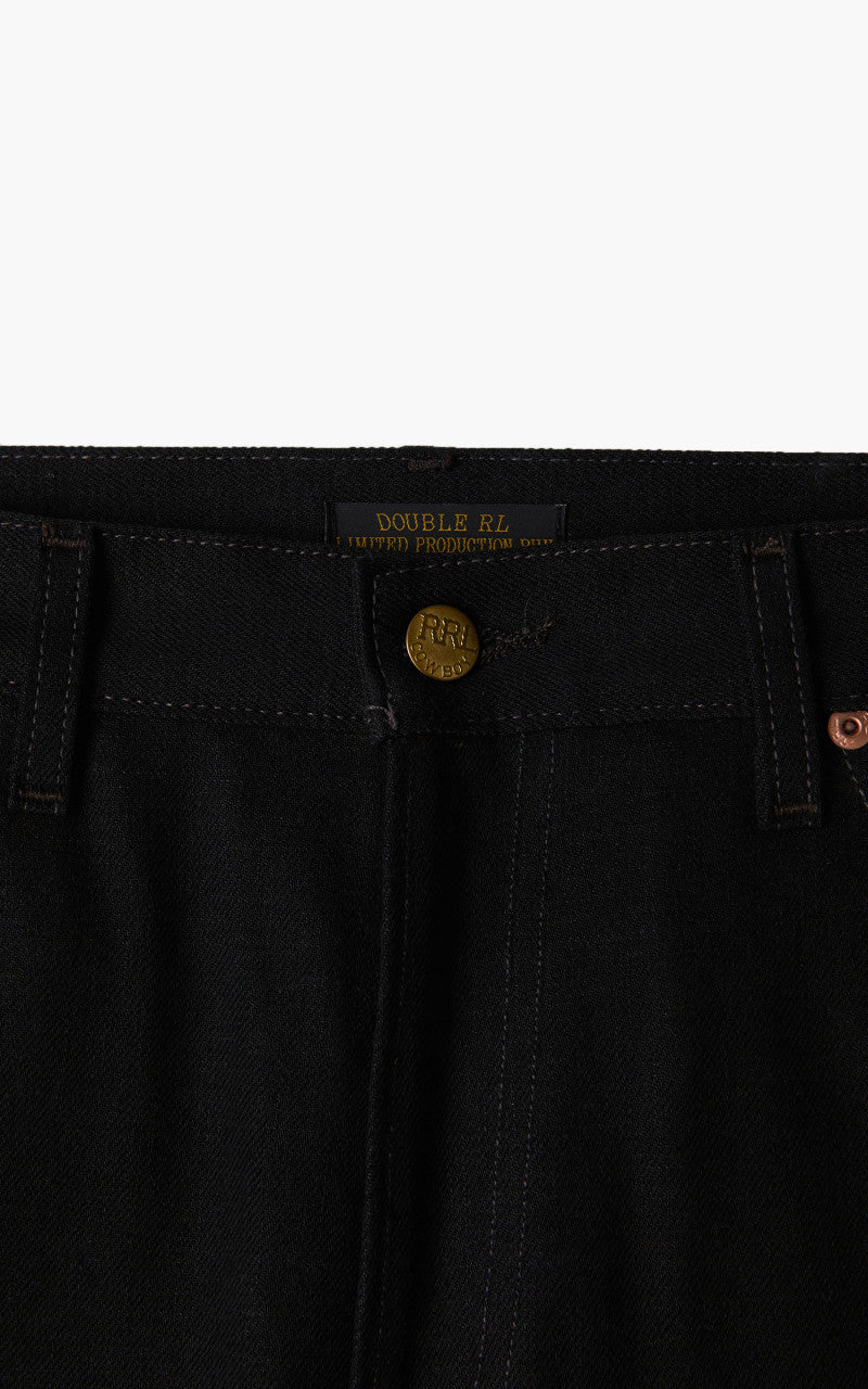 RRL High Slim Jeans Black Selvedge