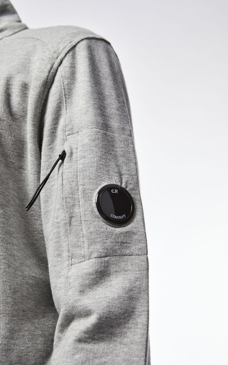 C.P. Company Light Fleece Half Zipped Sweatshirt Grey